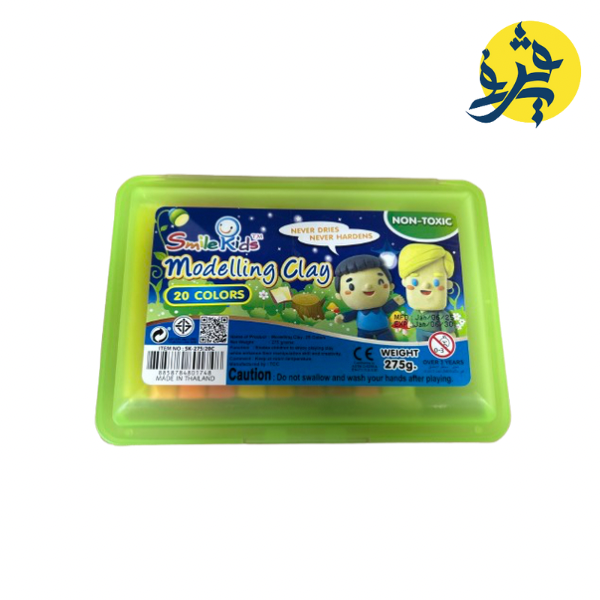 Boite plastique de 20 pates à modeler MODELLING CLAY - Smile Kids REF.SK-275/20C