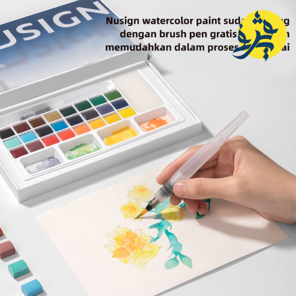 Coffret d'aquarelle NUSIGN 24 Couleurs - DELI