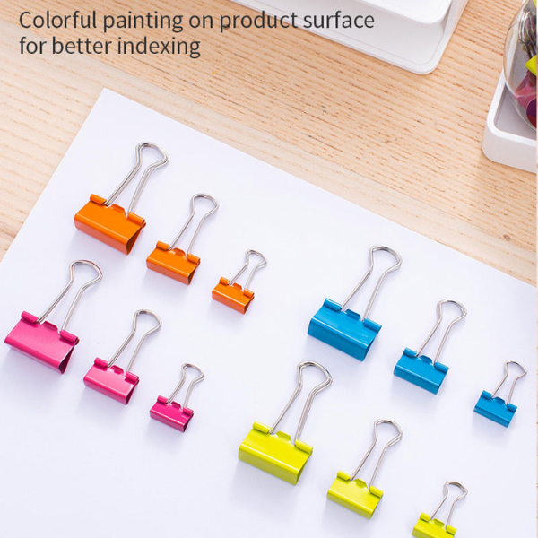 Boite de 24 clips colorés  VIVID - Deli