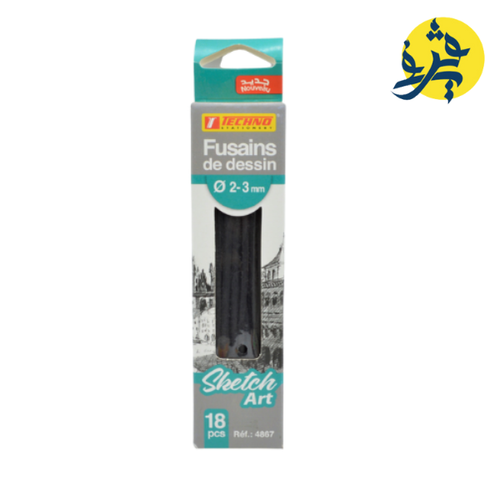 Charger l'image dans la visionneuse de la galerie, FUSAINS DE DESSIN 2-3mm SKETCH ART 18PCS "TECHNO'' REF 4867
