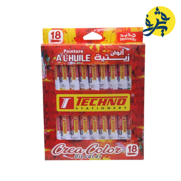 PEINTURE A L'HUILE 18x12 ML CREA COLOR "TECHNO" REF: 7360