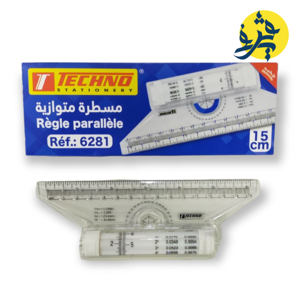 RÉGLE PARALLÈLE 15CM "TECHNO" REF.6281