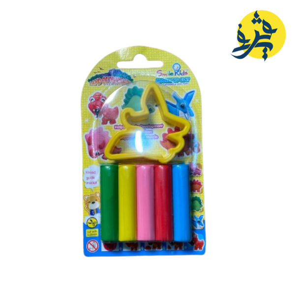 PATE A MODELER 5 COULEURS 1 MOULE - SMILE KIDS REF.SK-605/LD