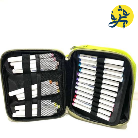 SAC DE 24 COULEURS MARQEUR ACRYLIQUE ROND "DELI" REF.HM322-24