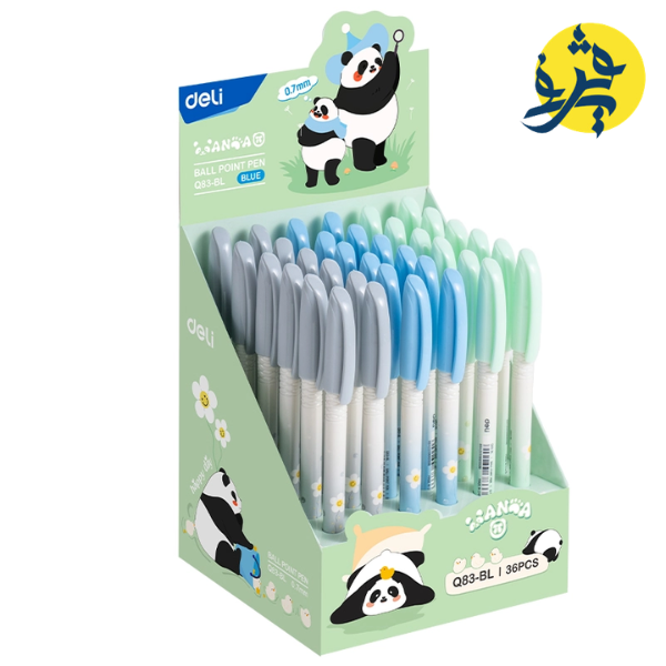 STYLO A BILLE ECOLIER 0.7MM PANDA - DELI REF.Q83-BL