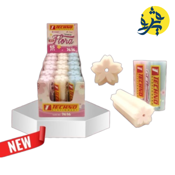 Gomme fantaisie FLORA Cylindrique - TECHNO RER.7616