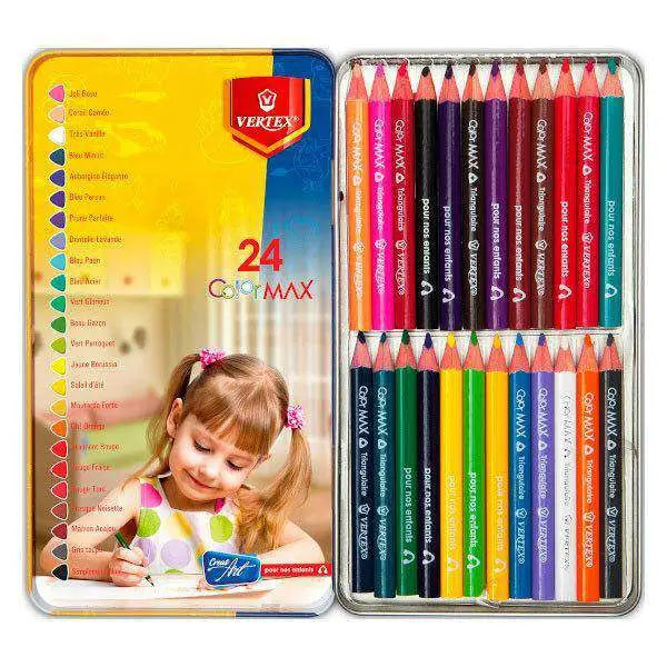 Crayons Couleurs 24 Pcs Original Boite Métal Stabilo 8774-6