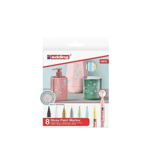 Charger l'image dans la visionneuse de la galerie, Marqueur tout surface pastel 8 couleurs EDDING