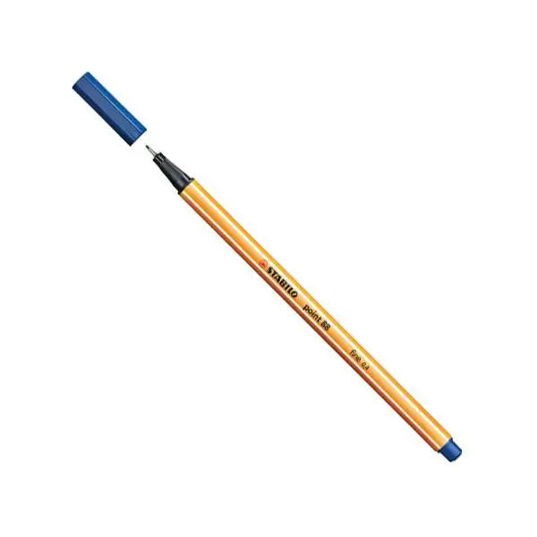 Stylo pointe fine 0.4mm STABILO couleur bleu - Guerfistore