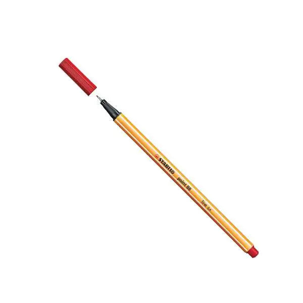 Le Stylo pointe fine 0.4mm couleur Rouge - STABILO est le stylo dont vous  avez besoin pour écrire des lignes fines et précises avec des couleurs  vives. Une forme ergonomique confortable offre