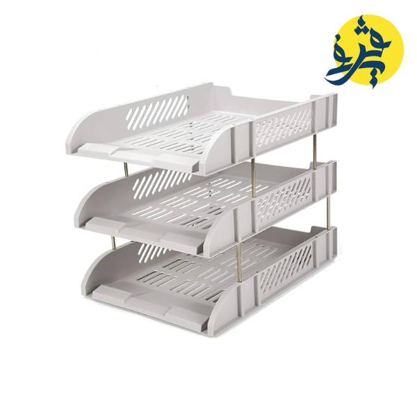 Tireur de dossier en plastique 2 postions white - DELI