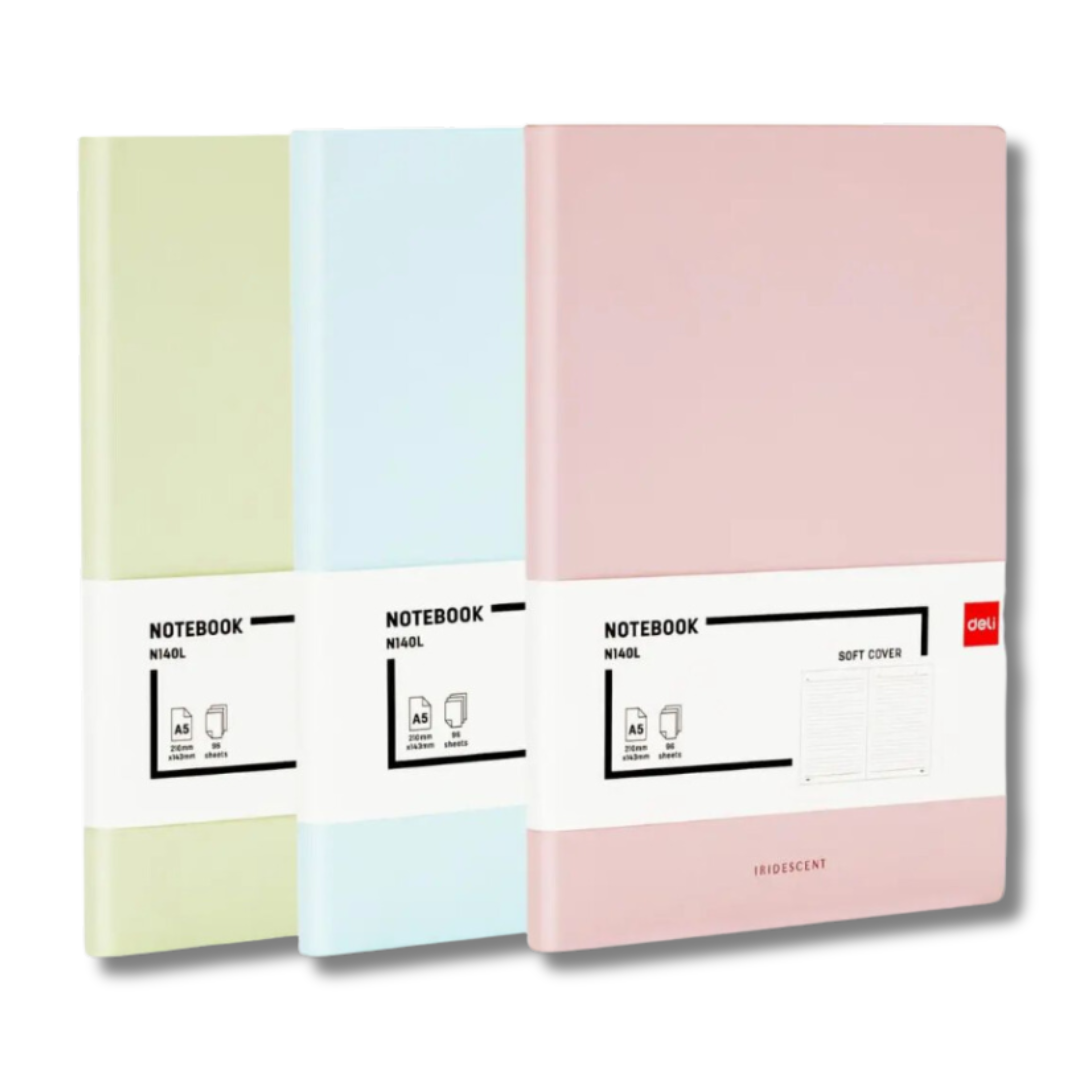 Note book A5 Iridescent rose PASTAL  - DELI REF N140L