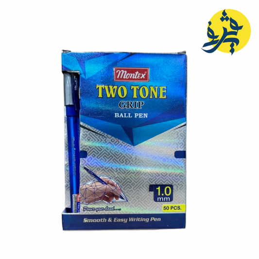 Stylo a bille 1.0 mm bleu two tone - MONTEX