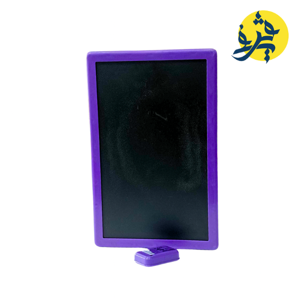 Ardoise double face blanche /NOIR avec feutre +brosse - TECHNO