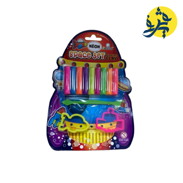 Pâte à modeler de 9 couleurs SPACE SET - SMILE KIDS
