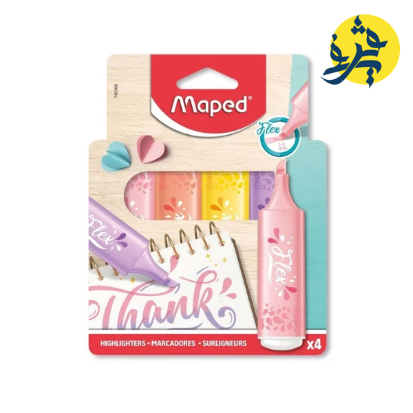 Boite de 4 Surligneurs PASTEL- MAPED