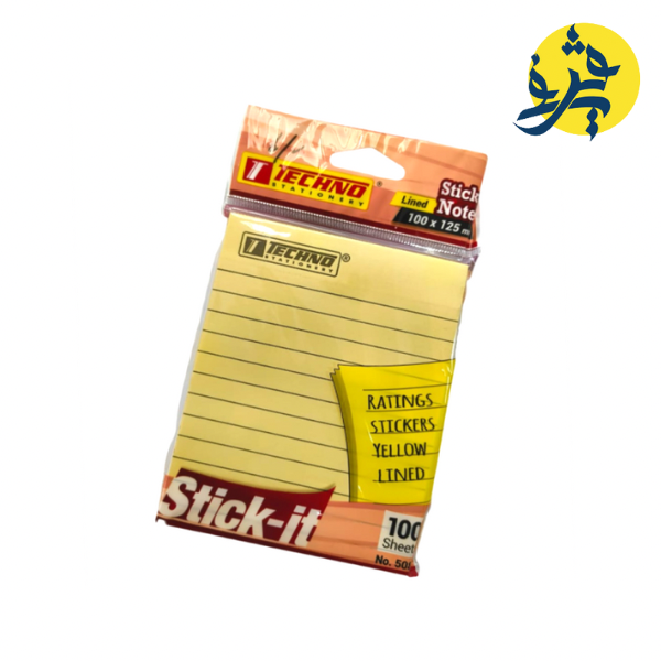 Sticky notes adhésives 75.125MM 100F - TECHNO