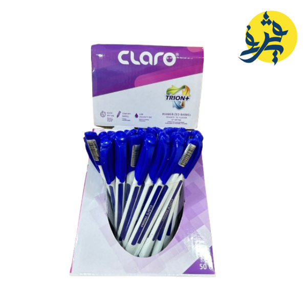 Stylo à bille bleu claro trion+ corp blanc