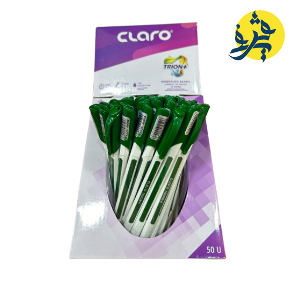 Stylo à bille vert claro trion+ corp blanc