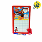 Ardoise double face blanche avec feutre +brosse - TECHNO REF.9658