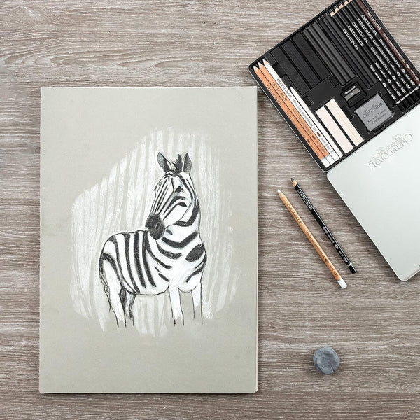 Black & White Box Drawing Set - Cretacolor