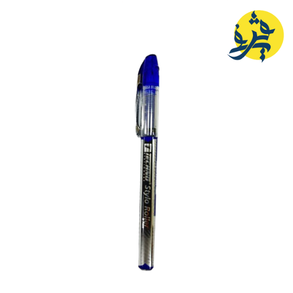 Stylo rollet en 0.7 mm metalic clip bleu  - TECHNO
