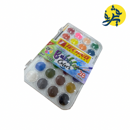 Aquarelle Bubbles colores 28 Pastilles  + Pinceur - TECHNO REF.7102