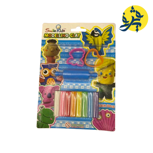 Pâte à modeler CLAY de 8 couleurs- SMILE KIDS