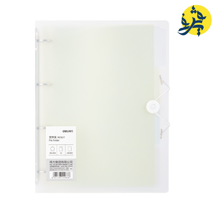 Classeur avec 4 anneaux PVC - DELI REF.PE110-T/RD