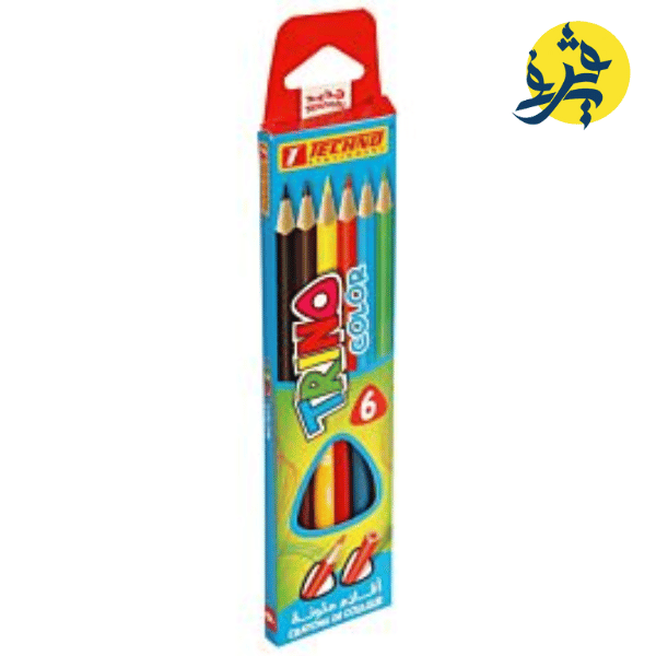 Crayons de couleur Boite de 06 long - TECHNO