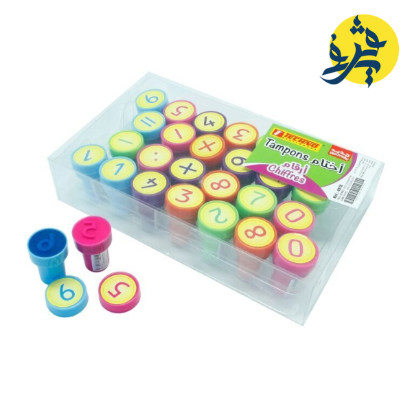 TAMPONS CHIFFRES ET OPÉRATIONS "TECHNO"