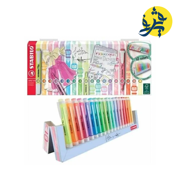 Boite de 18 surligneurs SWING COOL Deskset - STABILO