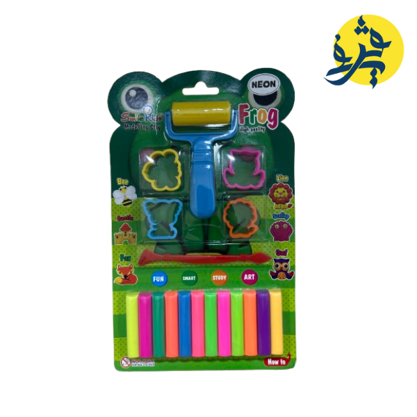 Pâte à modeler de 12 couleurs FROG - SMILE KIDS
