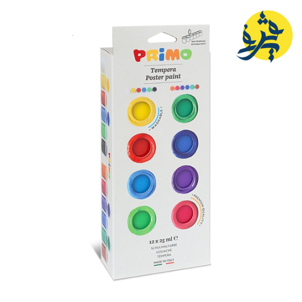 Gouache liquide 12 couleurs de 25 ml - PRIMO REF.252TB12