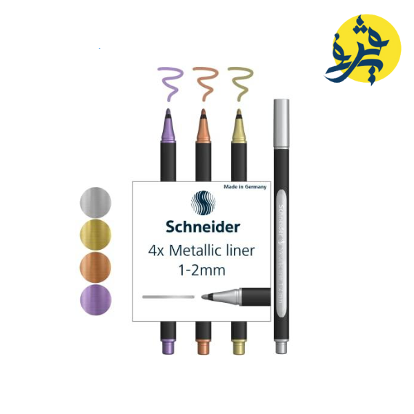 Caisse de 4 stylo liner Métallique Paint-It 1-2 mm - Schneider