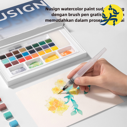 Coffret d'aquarelle NUSIGN 24 Couleurs - DELI