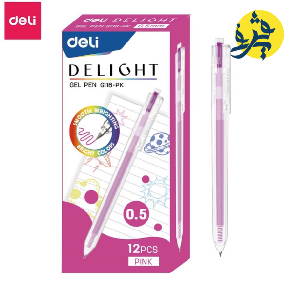 Stylo gel ROSE 0,5 mm DELIGHT - Deli