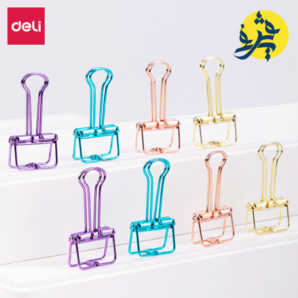 Sachet de 8 clips métalliques - Deli REF.78206