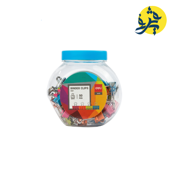 Boite de 50 clips colorés  (15 mm) VIVID - Deli