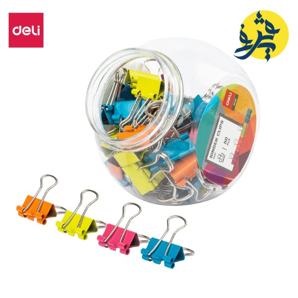 Boite de 50 clips colorés  (15 mm) VIVID - Deli