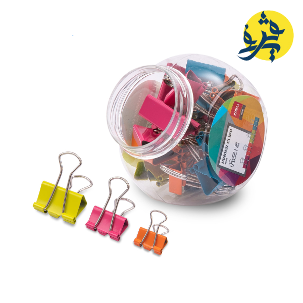 Boite de 24 clips colorés  VIVID - Deli