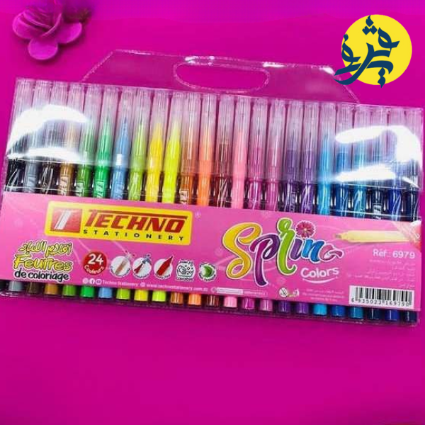Feutre de coloriage Spring pochette de 24 - TECHNO
