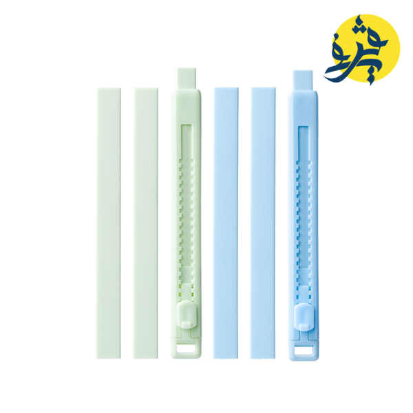 Gomme couleur forme cutteur ( blister + 2 recharges ) - DELI REF VP198