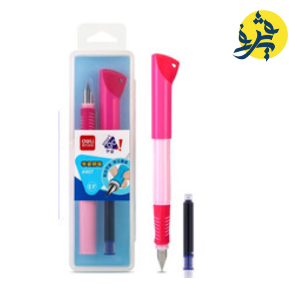 Stylo a plume sous boite  avec cartouche - DELI