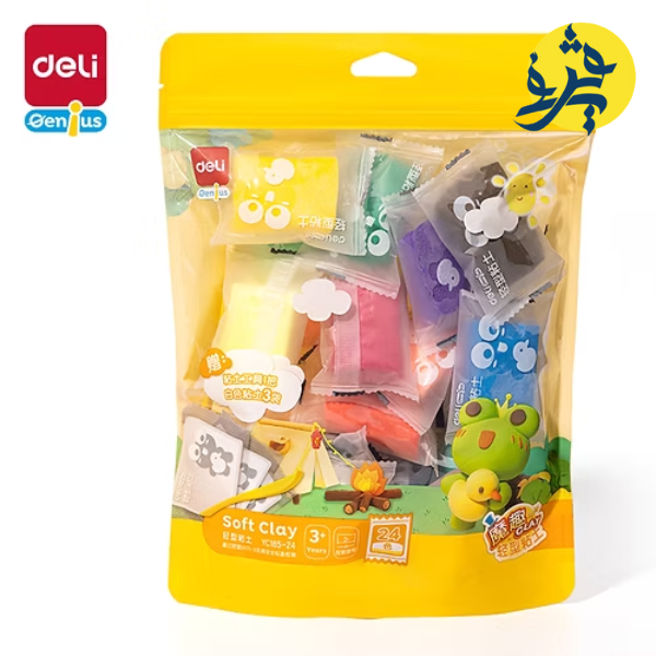 Pate à modeler sac de 24 couleurs - DELI