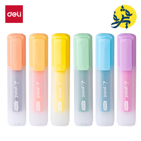 Surligneur fluorescent pochette de 6 - DELI