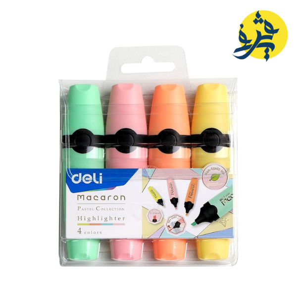 Surligneur fluorescent pochette de 4 - DELI