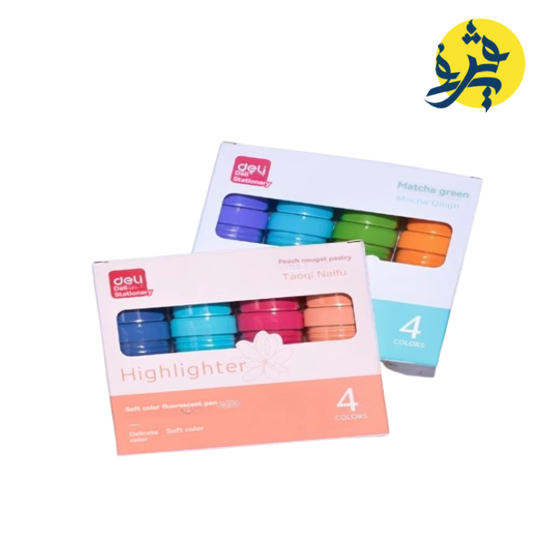 Surligneur fluorescent pochette de 4 - DELI