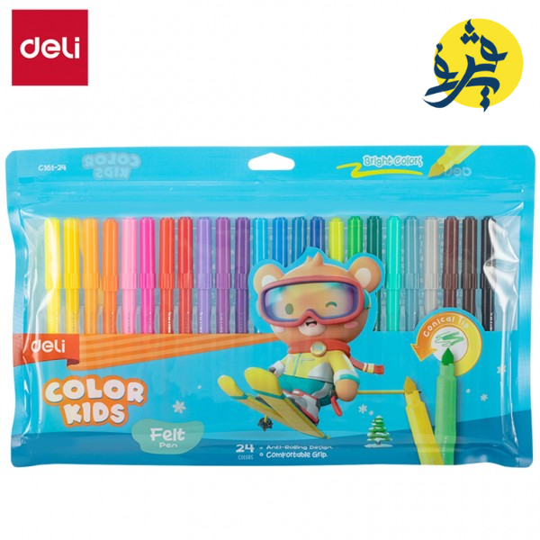 Feutre scolaire sac de 24 couleurs kids - DELI