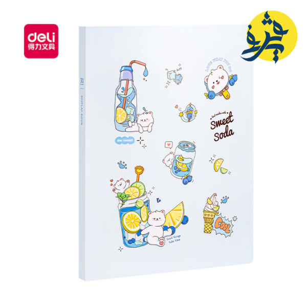 Port fiches écolier sweet A4 30 pochette 60 vue - DELI